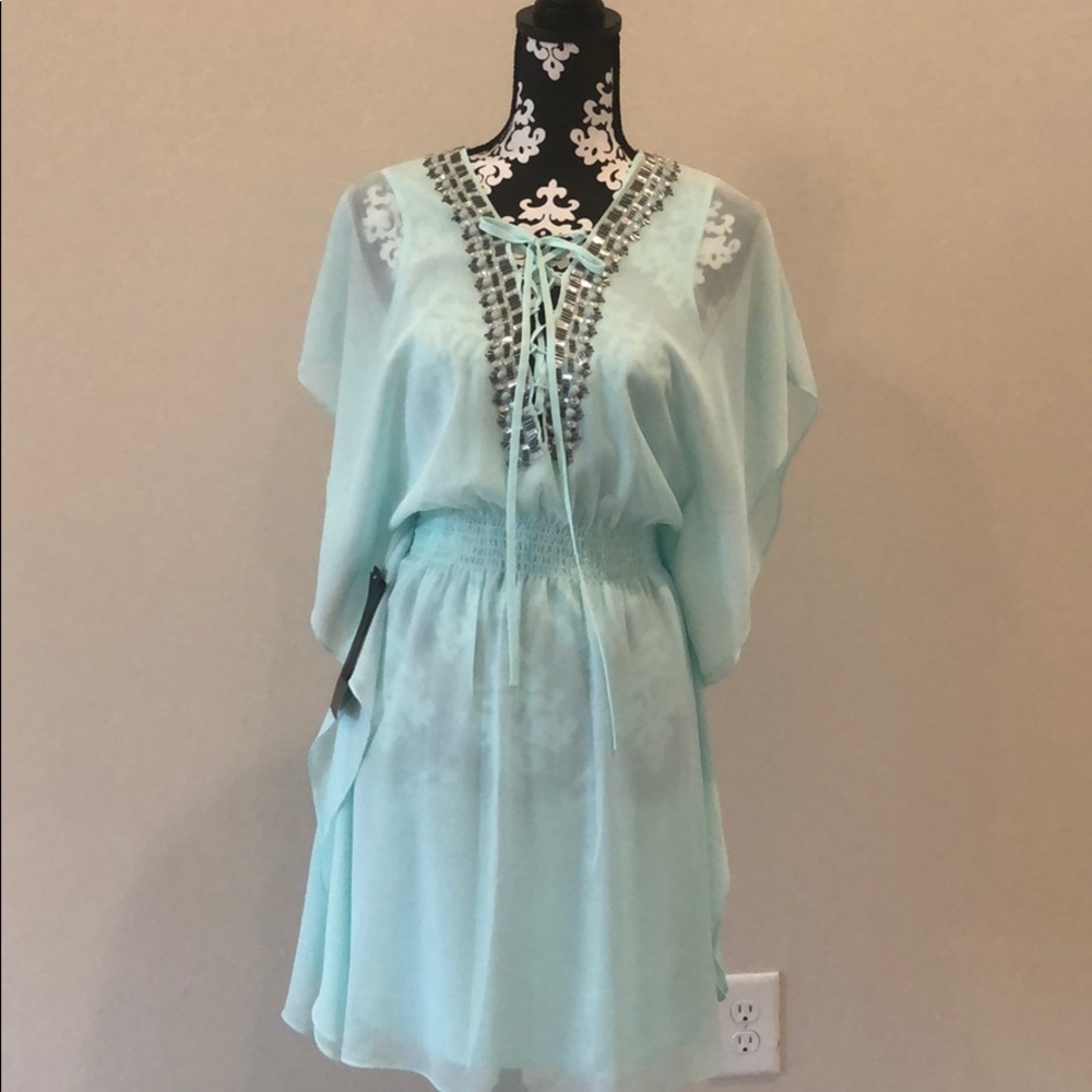 NWT BEBE AQUA